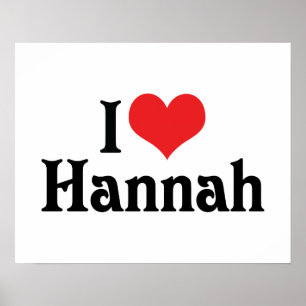 Affiche J'aime Hannah