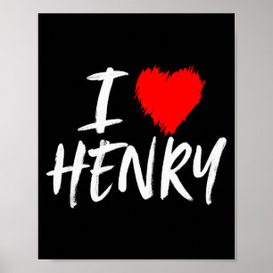 Affiche J'aime Henry Petit Ami Mari Fils Petit-Fils Papa V
