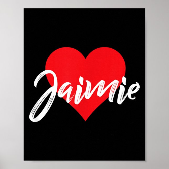 Affiche J'aime Jaimie Prénom (Devant)