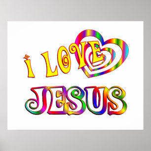 Affiche J'aime Jésus