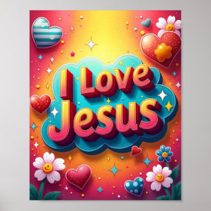 Affiche J'aime Jésus