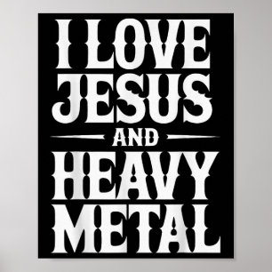 Affiche J'aime Jésus et le Heavy Metal 