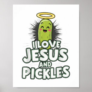 Affiche J'Aime Jésus Et Les Piquettes