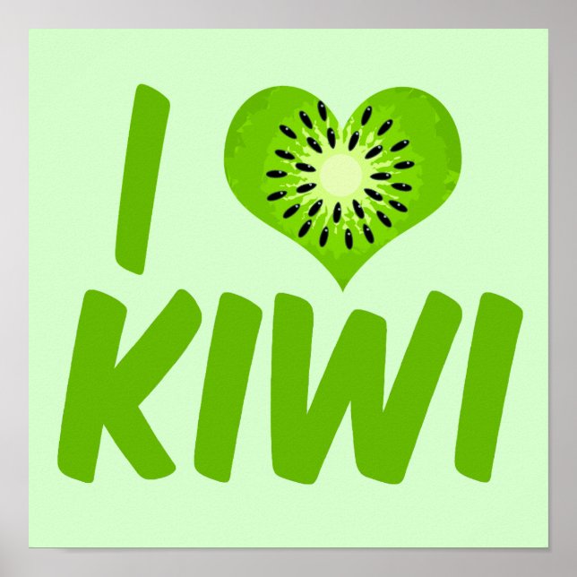 Affiche J'aime Kiwi (Devant)
