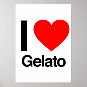 Affiche j'aime la gelée
