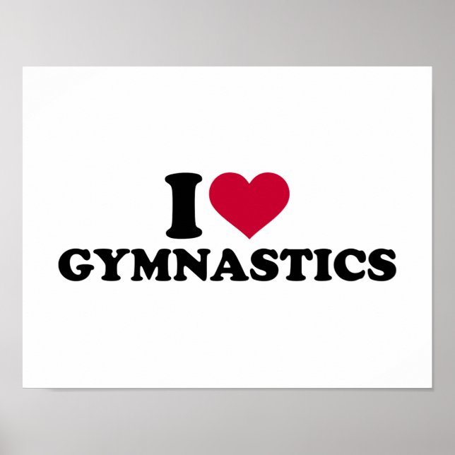 Affiche J'aime la gymnastique (Devant)