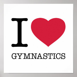 AFFICHE J'AIME LA GYMNASTIQUE