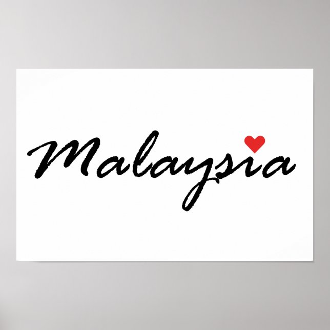 Affiche J'aime la Malaisie (Devant)