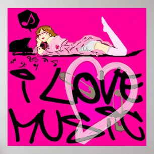 AFFICHE J'AIME LA MUSIQUE