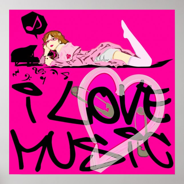 AFFICHE J'AIME LA MUSIQUE (Devant)