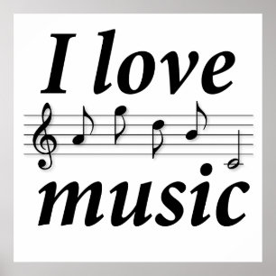 Affiche J'aime la musique