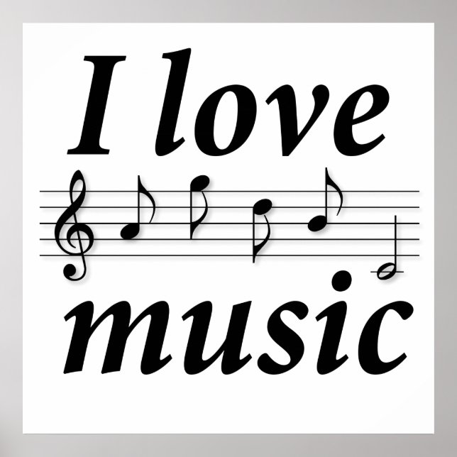 Affiche J'aime la musique (Devant)