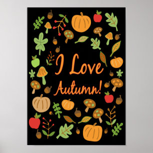 Affiche J'Aime L'Automne !