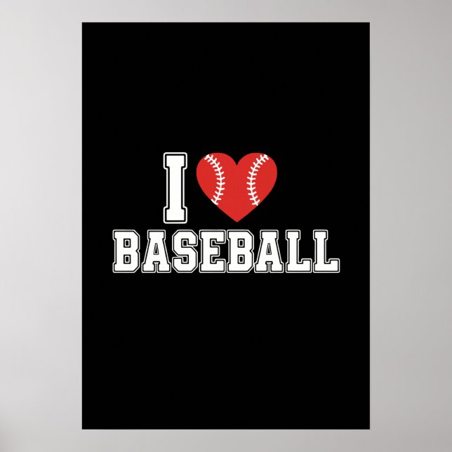 Affiche J'aime le baseball (Devant)