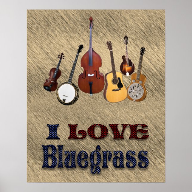 AFFICHE J'AIME LE BLUEGRASS* (Devant)
