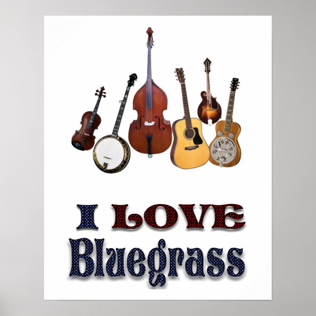 AFFICHE J'AIME LE BLUEGRASS* (Devant)