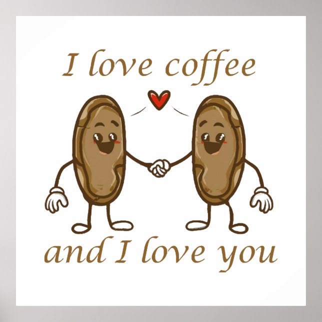 Affiche J'aime le café et je t'aime (Devant)