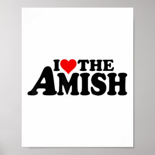 Affiche J'Aime Le Coeur De L'Amish _1