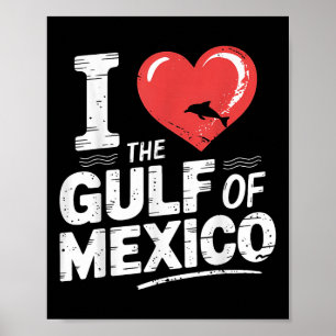 Affiche J'Aime Le Golfe Du Mexique J'Aime Le Golfe Du Mexi