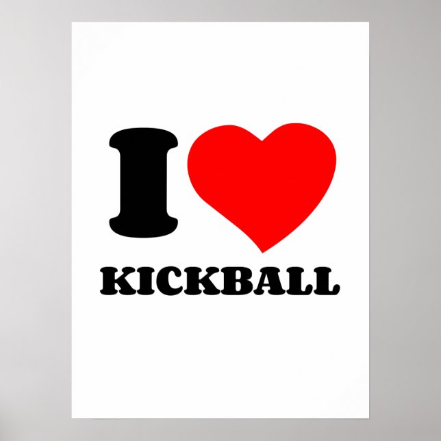 AFFICHE J'AIME LE KICKBALL (Devant)
