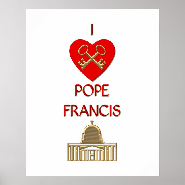 Affiche J'aime le pape François (Devant)