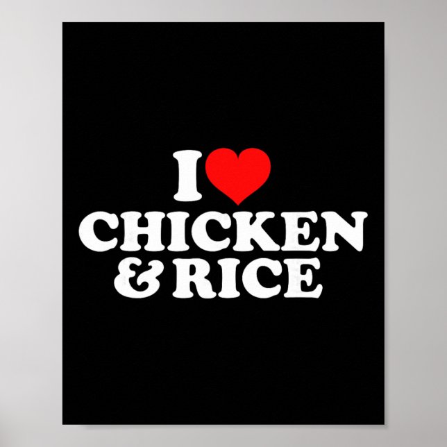 Affiche J'aime le poulet et le riz  (Devant)