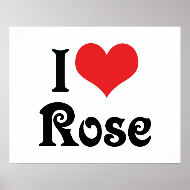 Affiche J'aime le Rose (Devant)