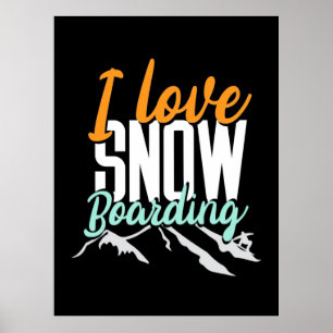 Affiche J'Aime L'Embarquement De Neige