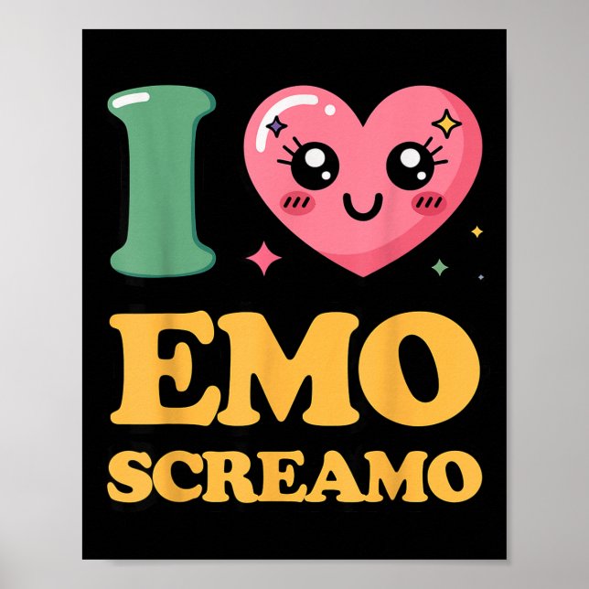 Affiche J'aime l'emo screamo  (Devant)