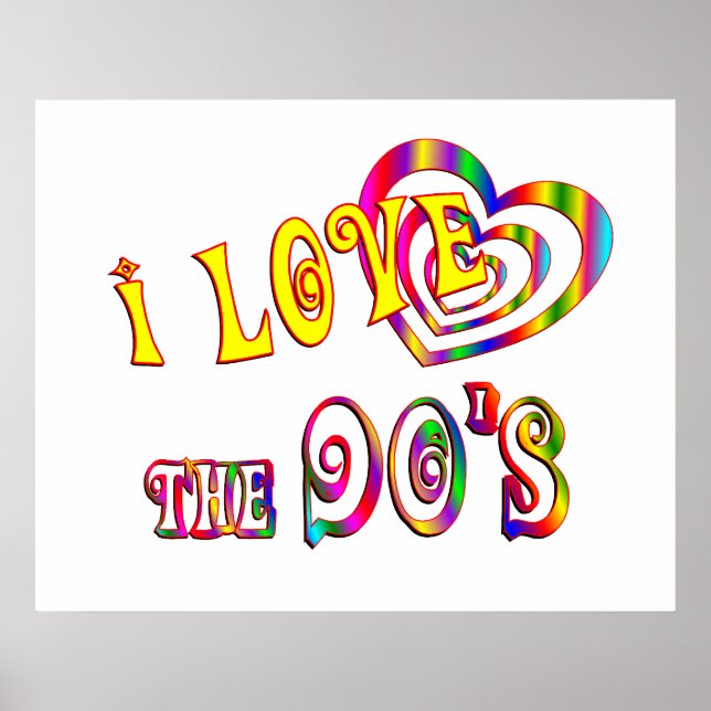 Affiche J'aime les années 90 (Devant)