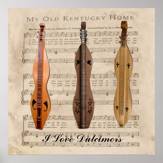 AFFICHE J'AIME LES DULCIMERS* (Devant)
