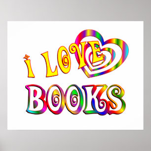 Affiche J'aime les livres