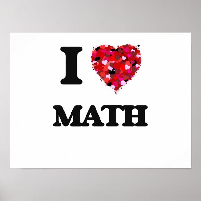 Affiche J'aime les maths (Devant)