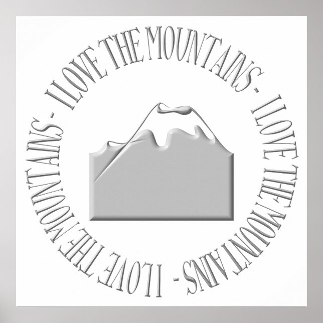 Affiche J'aime les montagnes (Devant)