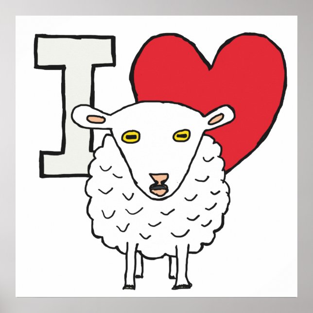 Affiche J'aime les moutons (Devant)