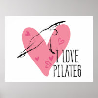 J'AIME LES PILATES et les pots de Pilates