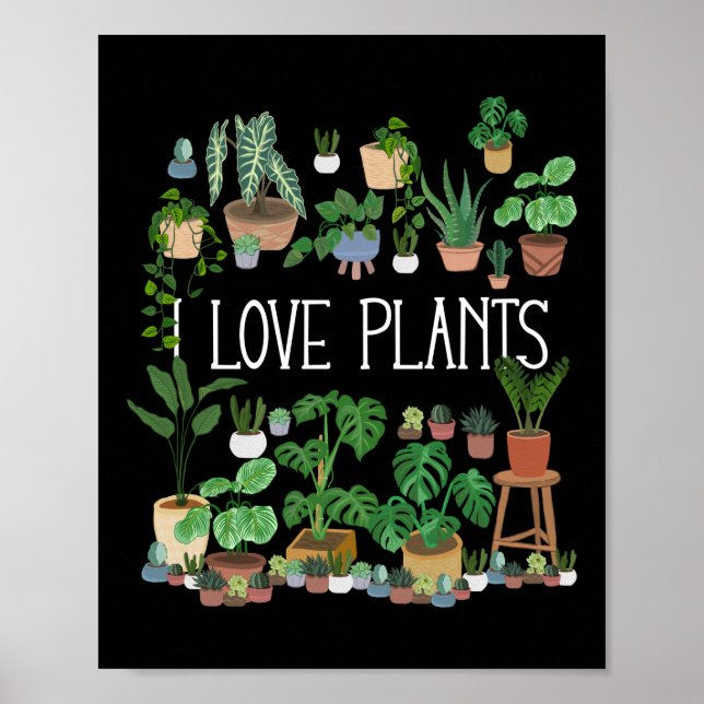 Affiche J'aime les Plantes (Devant)