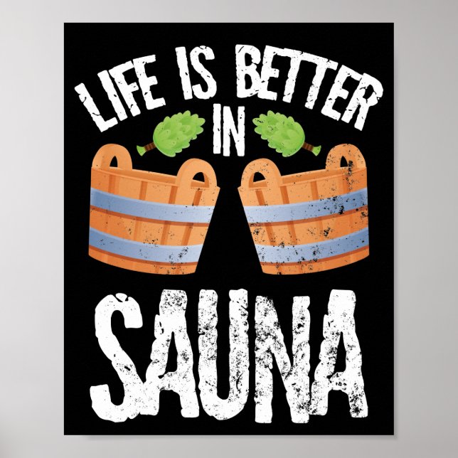 Affiche J'aime les saunas (Devant)