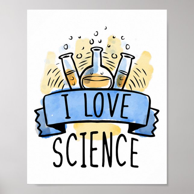 Affiche J'aime les sciences  (Devant)