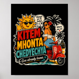 Affiche J'aime les vibrations de Goa