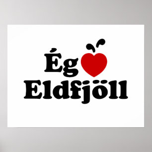 Affiche J'aime les volcans [Ég Elska Eldfjöll]