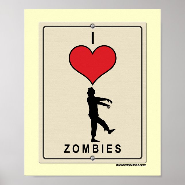 Affiche J'aime les zombies (Devant)