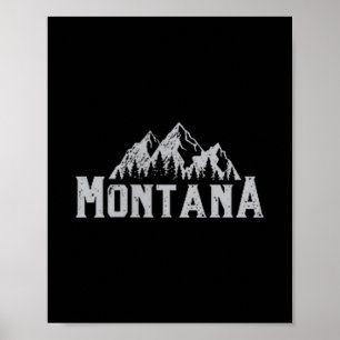 Affiche J'aime l'État du Montana Ma douce maison est Calli