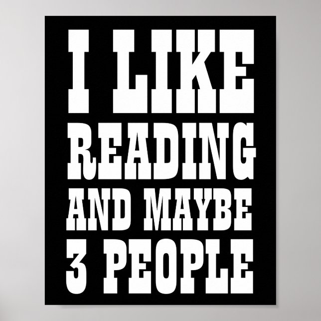 AFFICHE J'AIME LIRE ET PEUT-ÊTRE 3 PERSONNES (Devant)