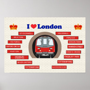 Affiche J'aime Londres
