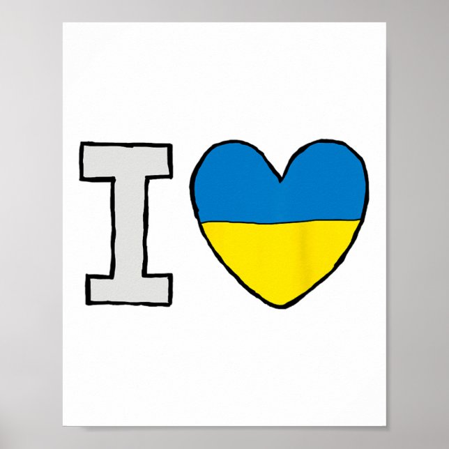 Affiche J'aime l'Ukraine  (Devant)