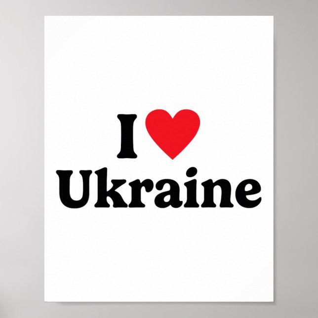 Affiche J'aime l'Ukraine 1  (Devant)