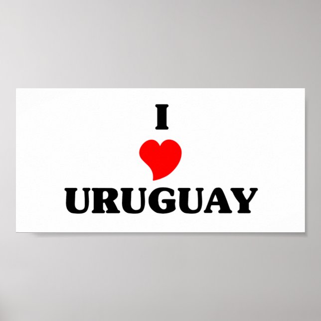 Affiche J'aime l'Uruguay (Devant)