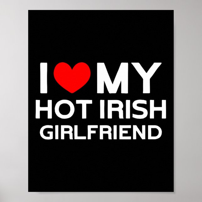 Affiche J'Aime Ma Chauve Irlandaise Fille Irlandaise (Devant)