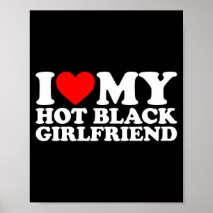 Affiche J'aime ma copine noire sexy